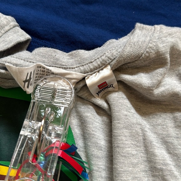 Two (2) Size 6 H&M Lego Ninjago Movie Tee and size 6-8 PJ Masks tee - Picture 3 of 12